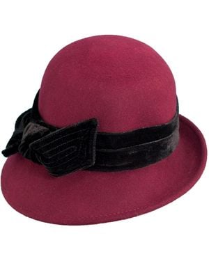 Dorfman Pacific Scala Adjustable Wool Felt Cloche - Multicolor