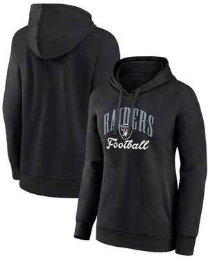 Fanatics Las Vegas Raiders Team Logo Victory Script Pullover Hoodie - Black