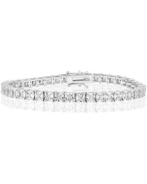 Simona Elegant 4mm Square Cz Tennis Bracelet - White