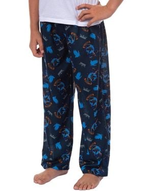 Harry Potter Pajamas Kids Boys House Crest Logo Lounge Sleep Pajama Pants - Blue