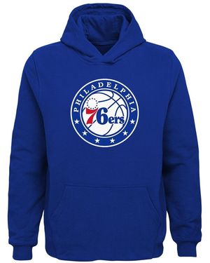 Outerstuff Big Boys And Girls Philadelphia 76ers Primary Logo Pullover Hoodie - Blue