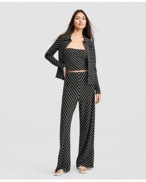 And Now This Now This Striped Pull On Pants Macys Exclusive - Black