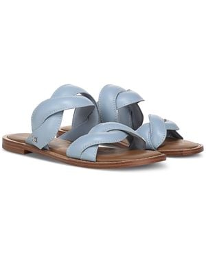 Sam Edelman Hellen Slide Flat Sandals - Blue