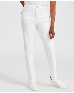 Style & Co. High Rise Straight-leg Jeans - White