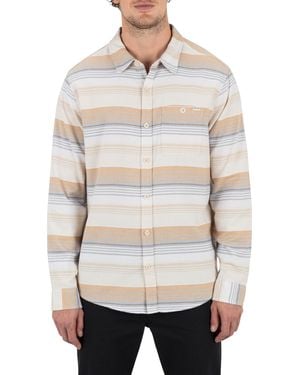 Hurley Portland Stripe Stretch Shirt - White