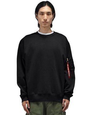 Alpha Industries Utility Pocket Crewneck - Black