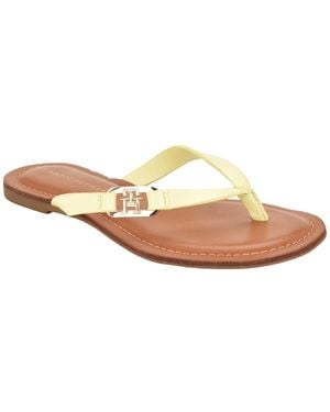 Tommy Hilfiger Leile Flat Thong Sandals - White