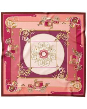 Elizabetta S Carozza Silk Foulard Scarf - Pink