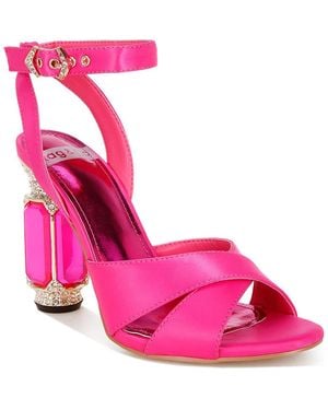 Rag & Co Tribeca Crystal And Diamante Embellished Fantasy Heel Sandals - Pink