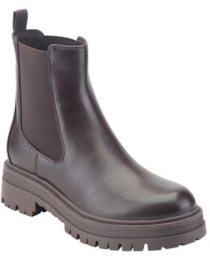 Marc Fisher Peddler Lug Sole Ankle Booties - Gray