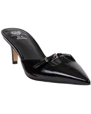 Gc Shoes Simone Patent Kitten Heel Pumps - Black