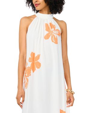 sachin and babi light blue dress Vince Camuto Women's Paisley Print Tie Back Challis Halter Dress main image 0