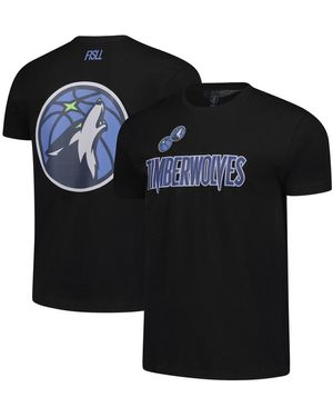 FISLL And Minnesota Timberwolves Oversize Logo T-shirt - Black
