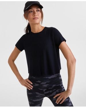 ID Ideology Short-sleeve Crewneck Knit T-shirt - Black