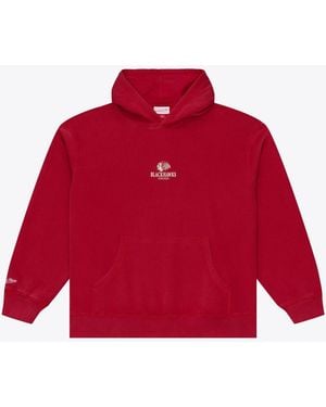 Mitchell & Ness Chicago Blackhawks Core Essentials Fleece-lined Boxy-fit Hoodie - Red