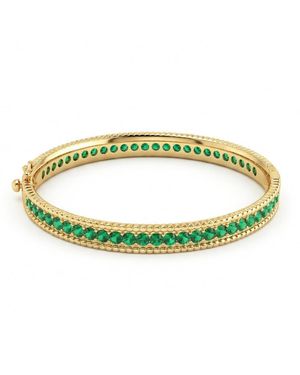 Gnuadz Bangle Bracelet Light Luxury Elegant Zinc Alloy Gift - Green