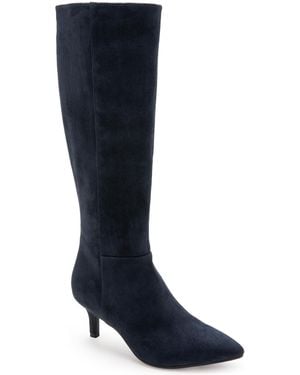 Aerosoles Epic Kitten Heel Tall Boot - Blue