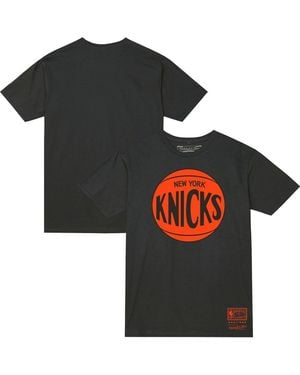 Mitchell & Ness And New York Knicks Hardwood Classics Mvp Logo T-shirt - Black