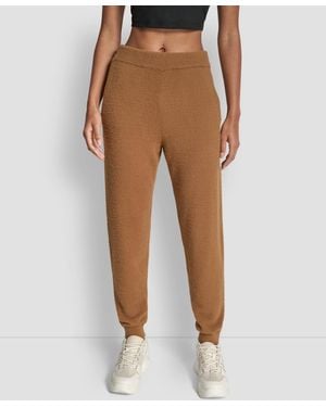 DKNY Feather Yarn Tonal jogger - Brown