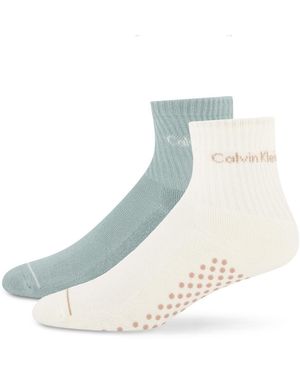 Calvin Klein Non-slip Cushioned Athletic Socks - Blue