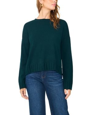Vince Camuto Rollneck Long-sleeve Ribbed Sweater - Blue