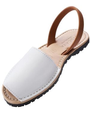 VISCATA Menorquina Limited Edition Leather Avarca Sandals - Metallic
