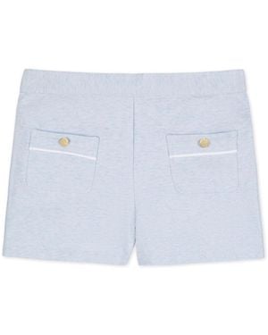 Hope & Henry Big Girls French Terry Pull-on Short - Blue
