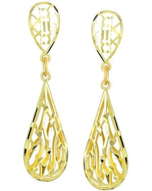 Macy's Intricate Filigree Dangle Drop Earrings - Metallic