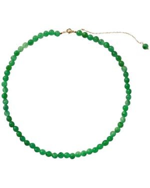 seree Lime — Jade Beaded Necklace - Green