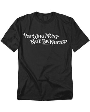 Harry Potter He Who Must Not Be Named T Shirt - Black