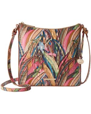 Brahmin Katie Melbourne Embossed Leather Crossbody Bag - Red