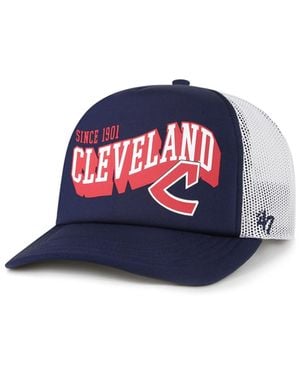 '47 Navy Cleveland Guardians Meander Foam Trucker Snapback Hat - Blue