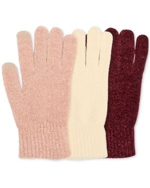 Steve Madden Chenille Magic Gloves - Pink