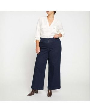 UNIVERSAL STANDARD Charlie High Rise Sailor Jeans - Blue
