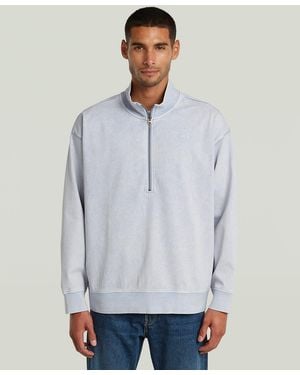 G-Star Relaxed Half-zip Sweater - Gray