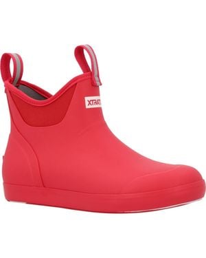 XtraTuf Ankle Deck Boot - Red
