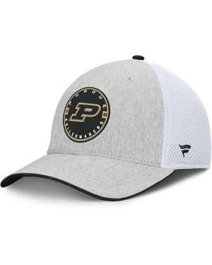 Fanatics Heather Gray/white Purdue Boilermakers trigger Flex Hat - Metallic
