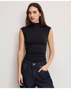GOOD AMERICAN Weightless Sleeveless Top - Blue