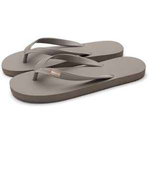 feel good Classicz Core Natural Rubber Flip-flop Thong Sandals - Gray