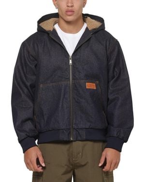carre Sherpa Lined Zip Hoodie -jackets - Blue