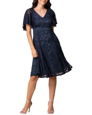 Kiyonna Camille Lace Cocktail Dress - Black
