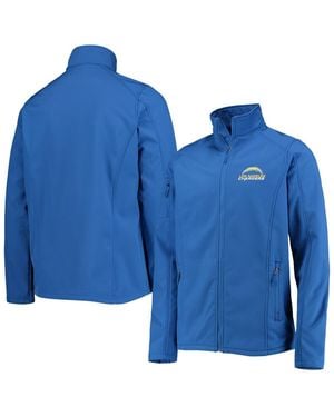 Dunbrooke Los Angeles Chargers Big And Tall Sonoma Softshell Full-zip Jacket - Blue