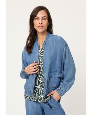 Olsen Relaxed Zip Jacket - Blue