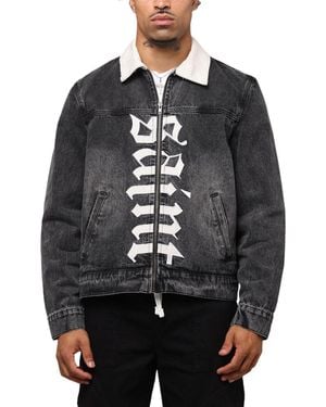 Saint Morta Gothic Distressed Denim Jacket - Black