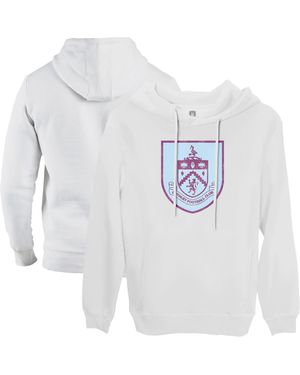 1863fc Burnley Color Badge Fleece Pullover Hoodie - White