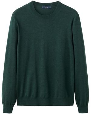 Mango Willy 100% Wool Crewneck Sweater - Green