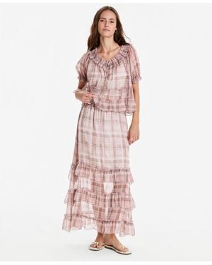 And Now This Petite Pull-on Maxi Skirt - Pink