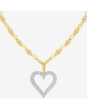 Macy's Diamond Pendant Necklace (1/10 Ct. T.w. - Metallic