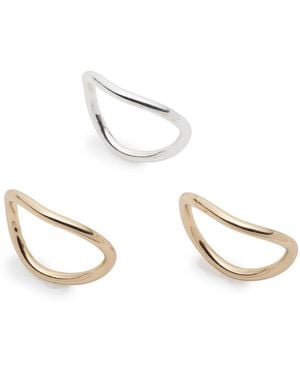 Ralph Lauren 3-pc. Two-tone Sculptural Ring Set - Metallic