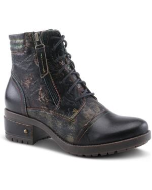L'ARTISTE Sunsetride Lace-up Boot Mid - Black